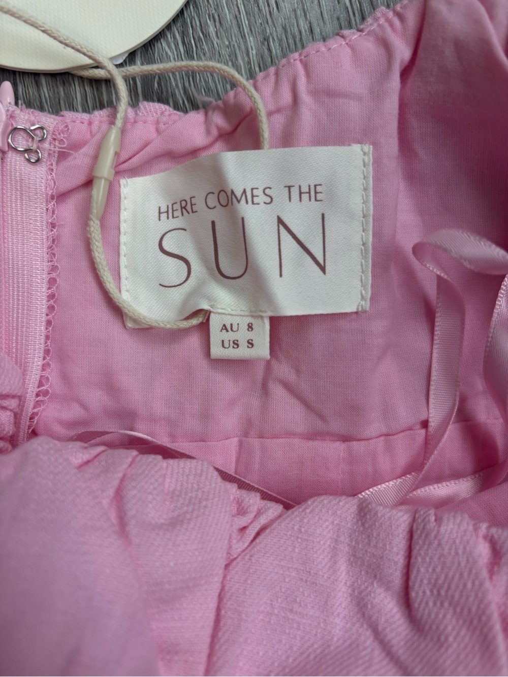 Pink Sundress with ruched bust - Picture 2 of 3